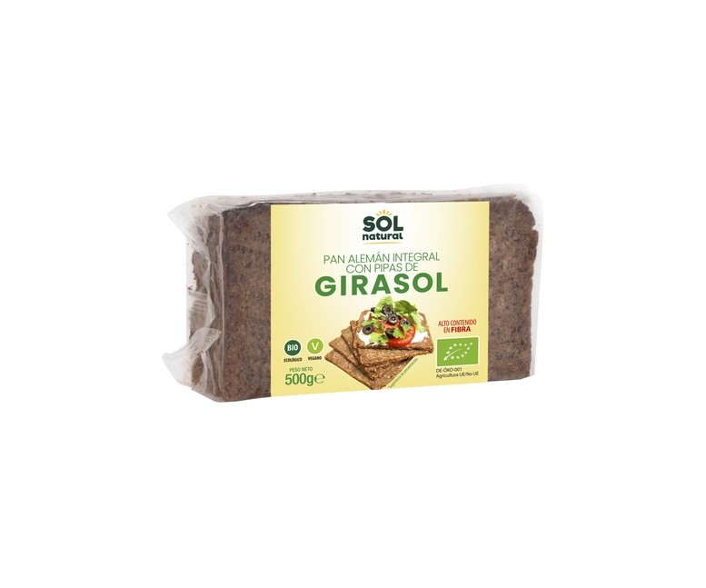 Pan alemán con pipas de girasol 500 g Sol Natural