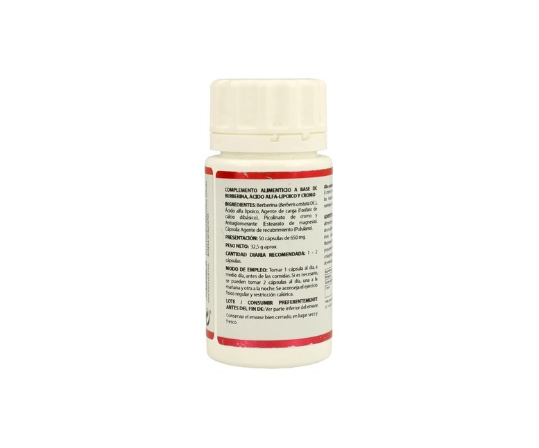 Berberina con ácido lipoico Holomega 50 cápsulas Equisalud