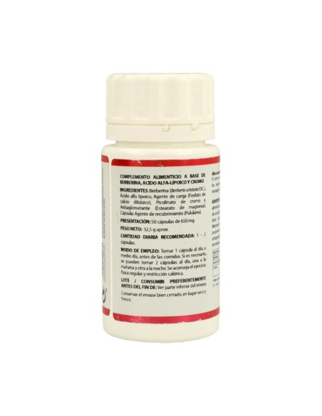 Berberina con ácido lipoico Holomega 50 cápsulas Equisalud