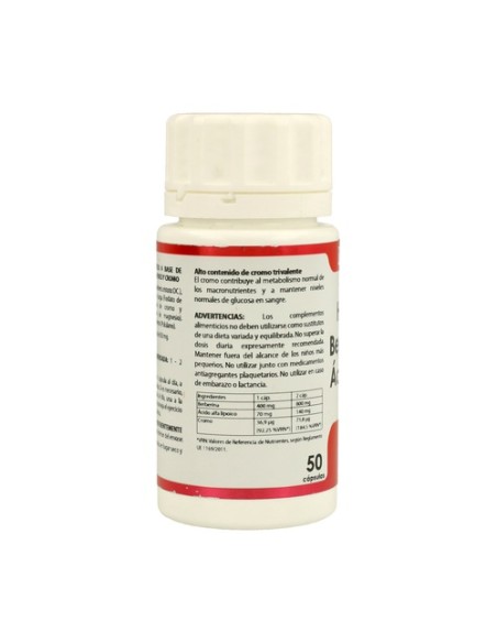Berberina con ácido lipoico Holomega 50 cápsulas Equisalud