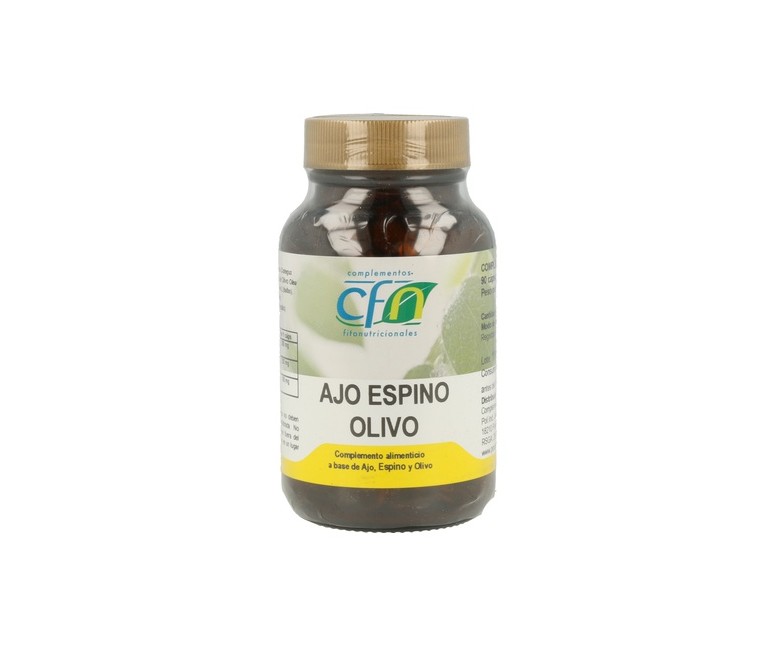 Ajo, Espino Blanco y Olivo 90 cápsulas de 719mg Cfn