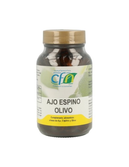 Ajo, Espino Blanco y Olivo 90 cápsulas de 719mg Cfn