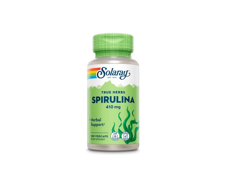 Espirulina 100 cápsulas vegetales Solaray