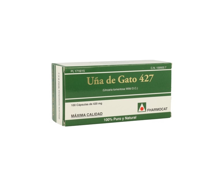 Uña de Gato 427 100 cápsulas de 420mg Fharmocat
