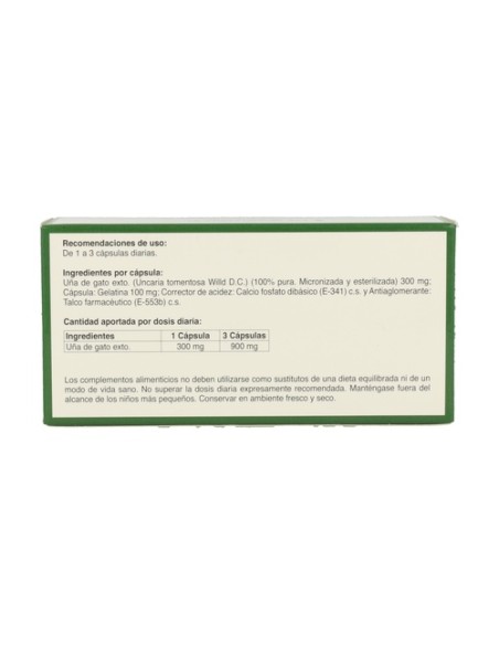 Uña de Gato 427 100 cápsulas de 420mg Fharmocat