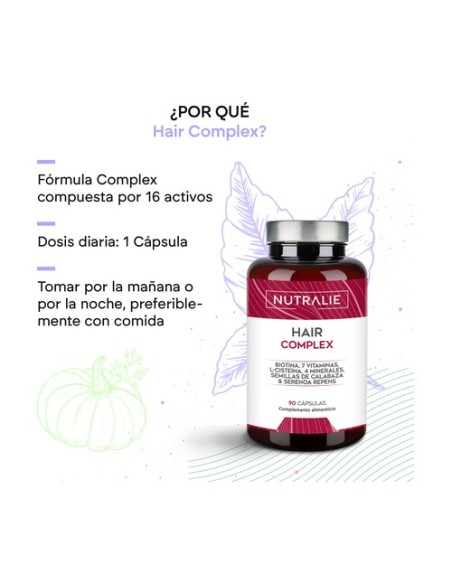 Hair complex vitaminas para el cabello 90 cápsulas Nutralie