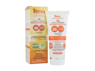 Crema facial bronceadora spf30