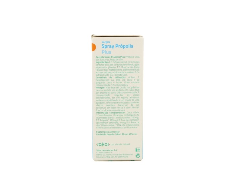 Gargola spray própolis plus 30 ml Sakai