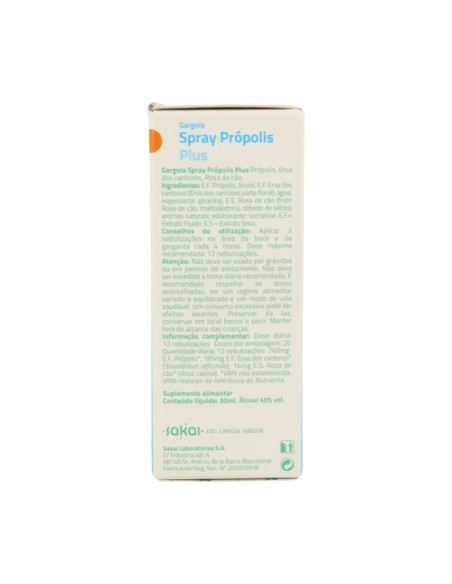 Gargola spray própolis plus 30 ml Sakai