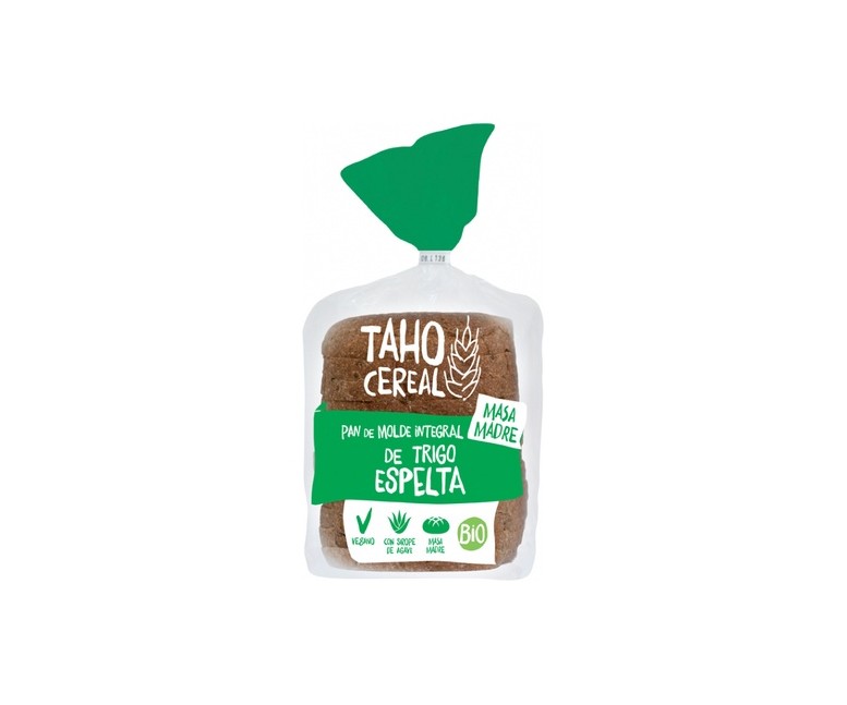 Pan de molde con trigo espelta masa madre bio 400 g Taho Cereal