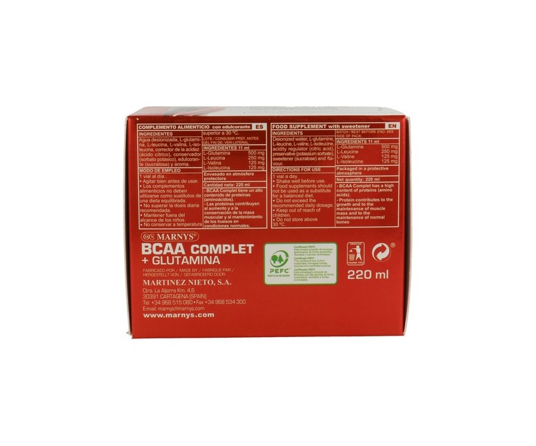 Bcaa Complet 20 viales de 11ml MARNYS®