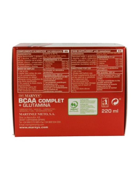 Bcaa Complet 20 viales de 11ml MARNYS®