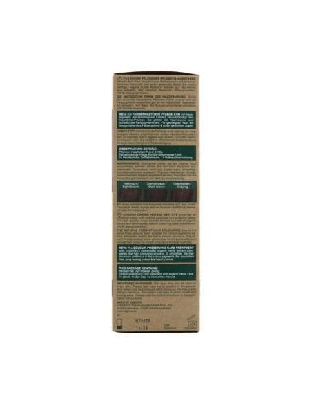 Tinte colorante vegetal castaño café (Coffe Brown) 100 g Logona