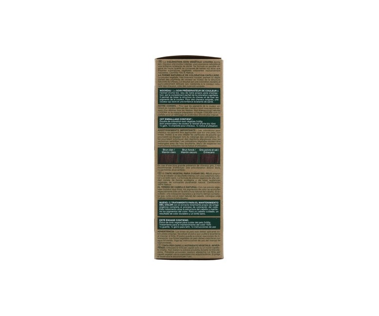 Tinte colorante vegetal castaño café (Coffe Brown) 100 g Logona