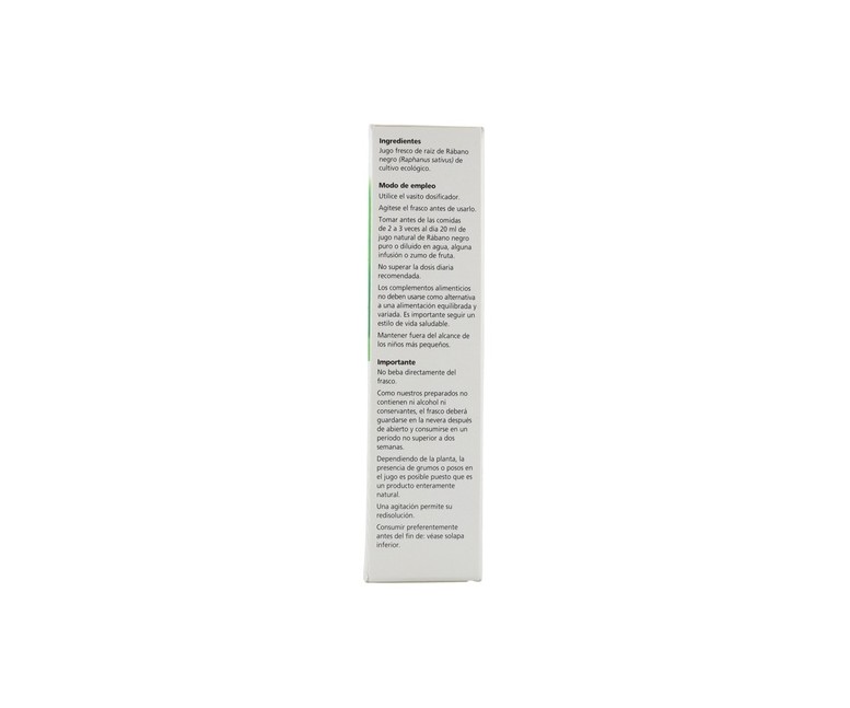 Jugo de Rábano Negro 200 ml Salus