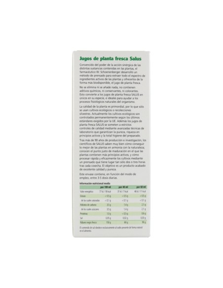 Jugo de Rábano Negro 200 ml Salus