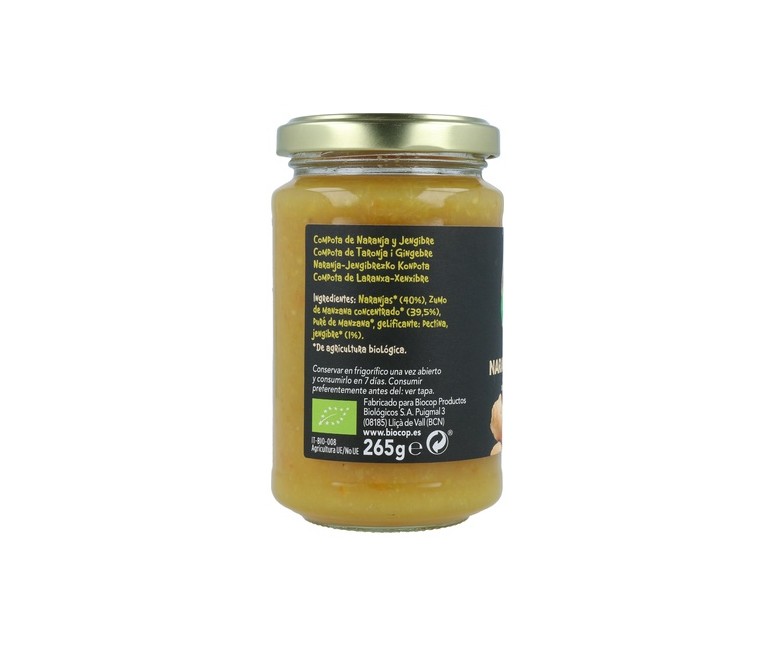 Compota de Naranja y Jengibre 265 g Biocop