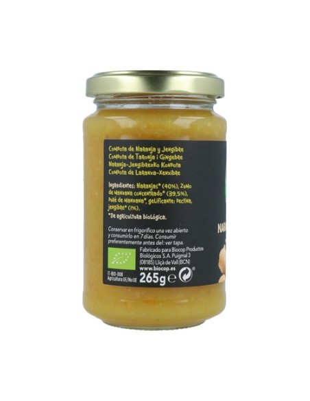 Compota de Naranja y Jengibre 265 g Biocop
