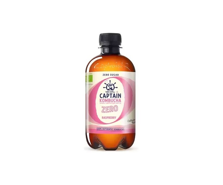 Kombucha zero frambuesa Bio 400 ml Captain Kombucha