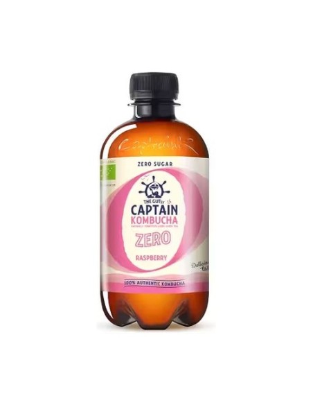 Kombucha zero frambuesa Bio 400 ml Captain Kombucha