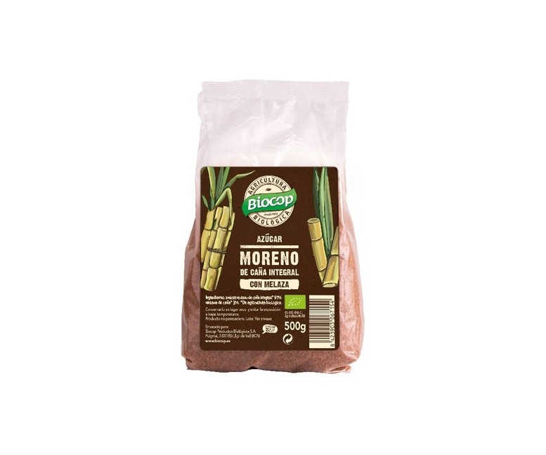 Azúcar moreno caña integral melaza 500 g Biocop