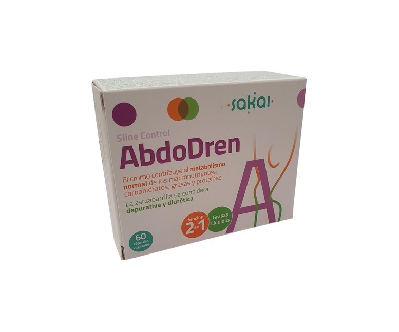 Sline control abdodren control abdominal y eliminación de líquidos 60 cápsulas Sakai