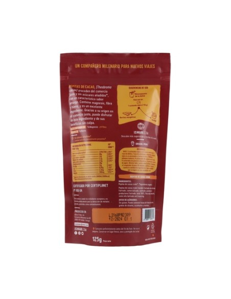 Pepitas de Cacao Bio 125 g Iswari