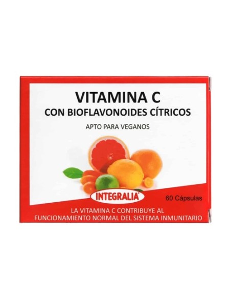 Vitamina C con bioflavonoides cítricos 60 cápsulas Integralia