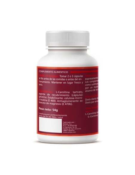 L-Carnitina 90 cápsulas de 600mg (600mg) Sotya