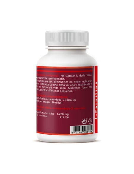 L-Carnitina 90 cápsulas de 600mg (600mg) Sotya