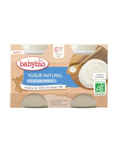 Yogur natural vaca 2 unidades de 130g Babybio