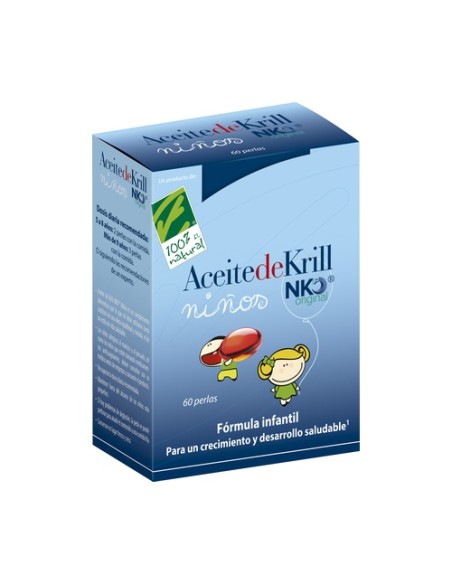 Aceite de Krill NKO niños 60 perlas 100% Natural