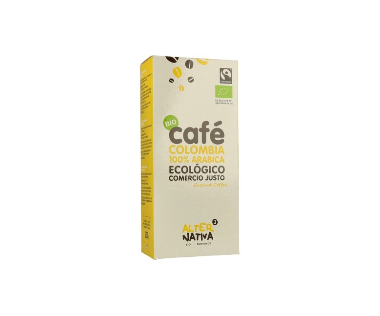 Café Molido Colombia 100% Arábica Bio 250 g Alternativa3