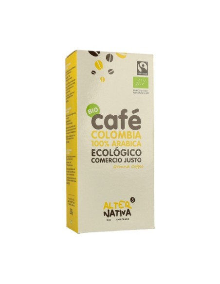 Café Molido Colombia 100% Arábica Bio 250 g Alternativa3
