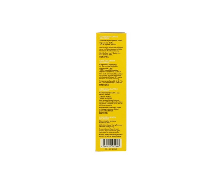Café Molido Colombia 100% Arábica Bio 250 g Alternativa3