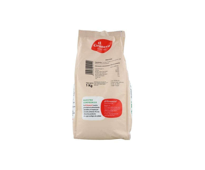 Fructosa 1 kg de polvo El Granero Integral