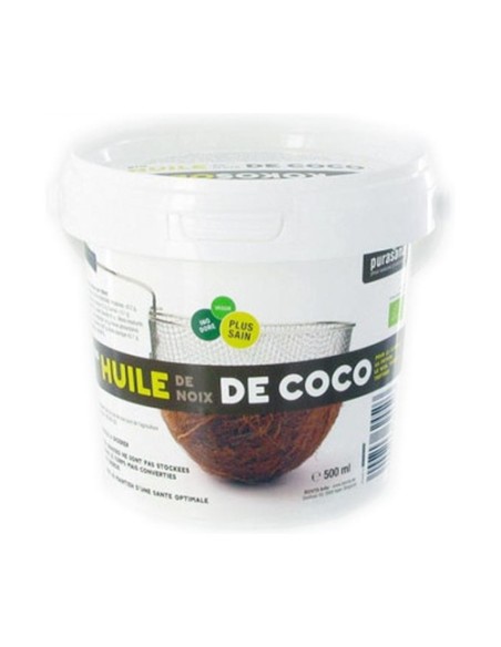 Aceite de Coco Bio (Coconut Oil) 500 ml de aceite Purasana