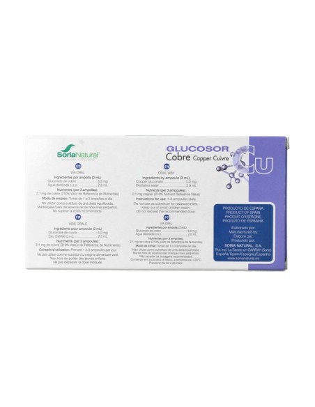 Glucosor Cobre 28 viales Soria Natural