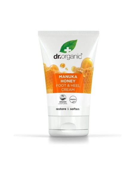 Crema Pies y Talones de Miel Manuka Orgánica 125 ml de crema Dr. Organic