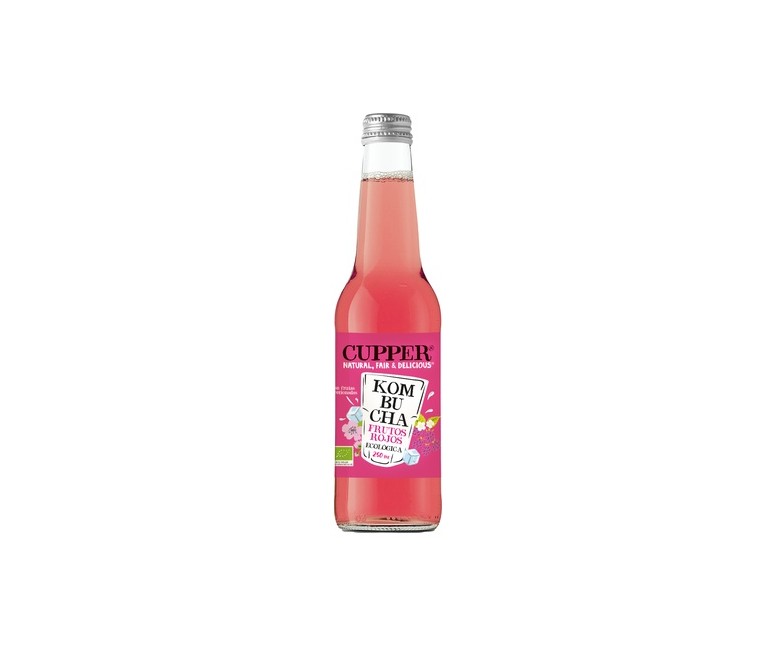 Kombucha de frambuesa, goji, hibisco Bio 250 ml (Frambuesa - Goji) Cupper