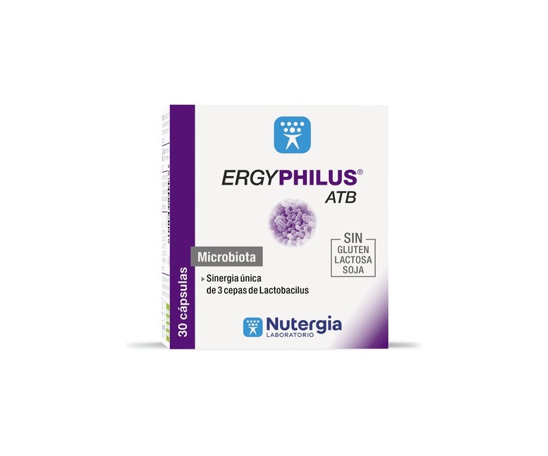 Ergyphilus ATB probiótico 30 cápsulas Nutergia