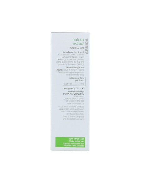 Extracto de Árnica (Fórmula XXI) 50 ml Soria Natural