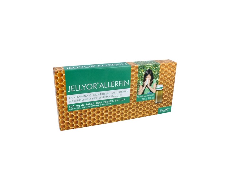 Jellyor Allerfin Jalea Real y Reishi 20 ampollas de 10ml Eladiet