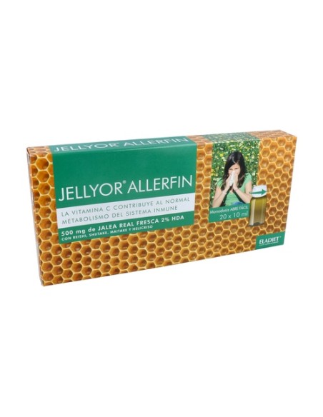 Jellyor Allerfin Jalea Real y Reishi 20 ampollas de 10ml Eladiet