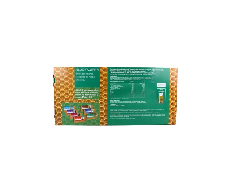 Jellyor Allerfin Jalea Real y Reishi 20 ampollas de 10ml Eladiet