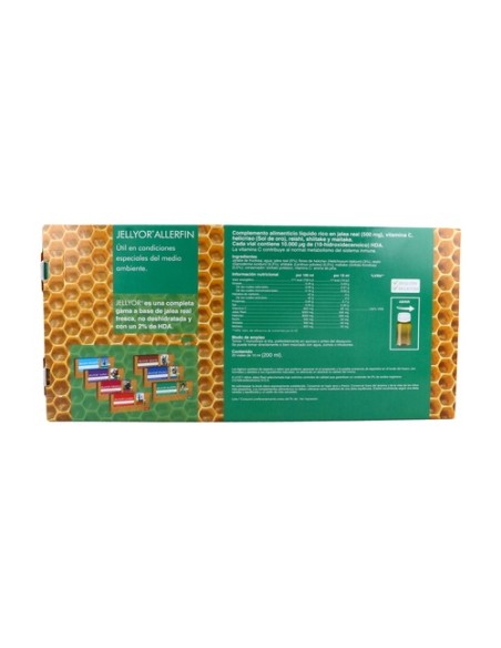 Jellyor Allerfin Jalea Real y Reishi 20 ampollas de 10ml Eladiet
