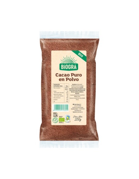 Cacao Puro en Polvo 250 g Biográ