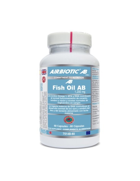 Fish Oil AB 1200 mg 60 cápsulas Airbiotic