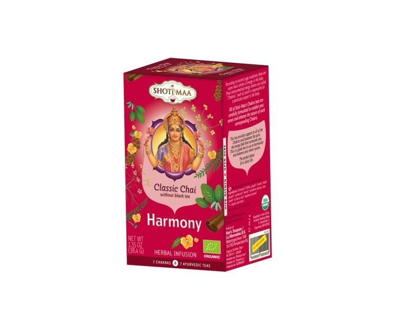 Té de hierbas Chai clásico - Harmony 16 bolsitas infusoras de 2g Haris Treasures