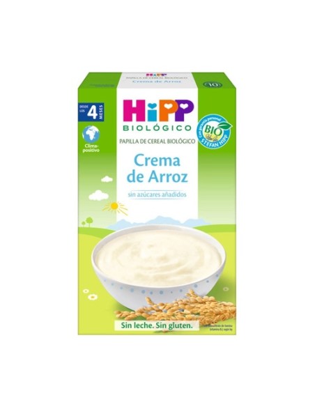 Crema de arroz sin gluten Bio 4m+ 200 g HiPP